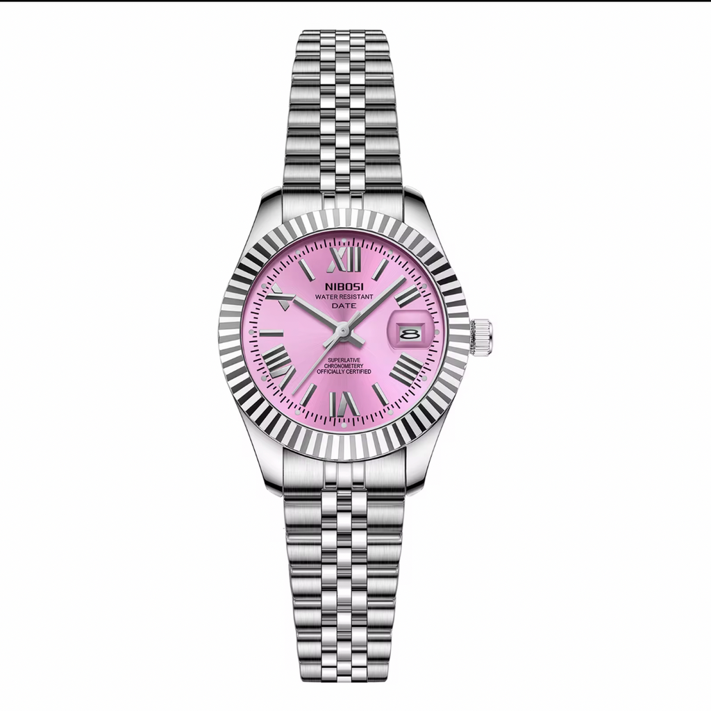 NIBOSI Ladies Royal Date Rose Pink