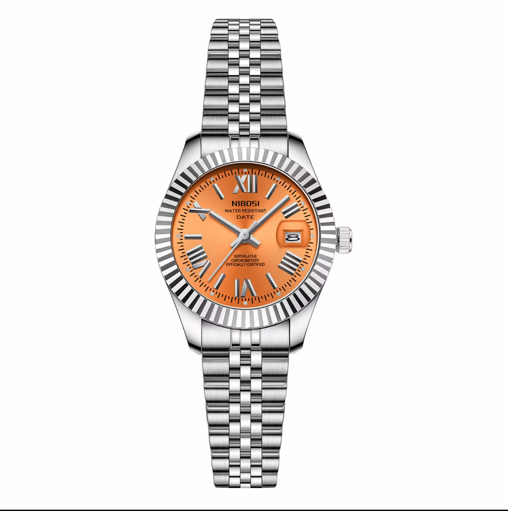 NIBOSI Ladies Royal Date Sunset Orange