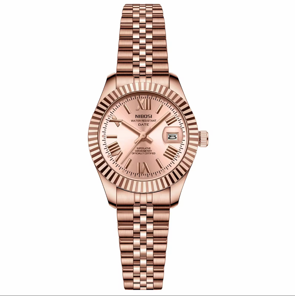 NIBOSI Ladies Royal Date Rosé Full