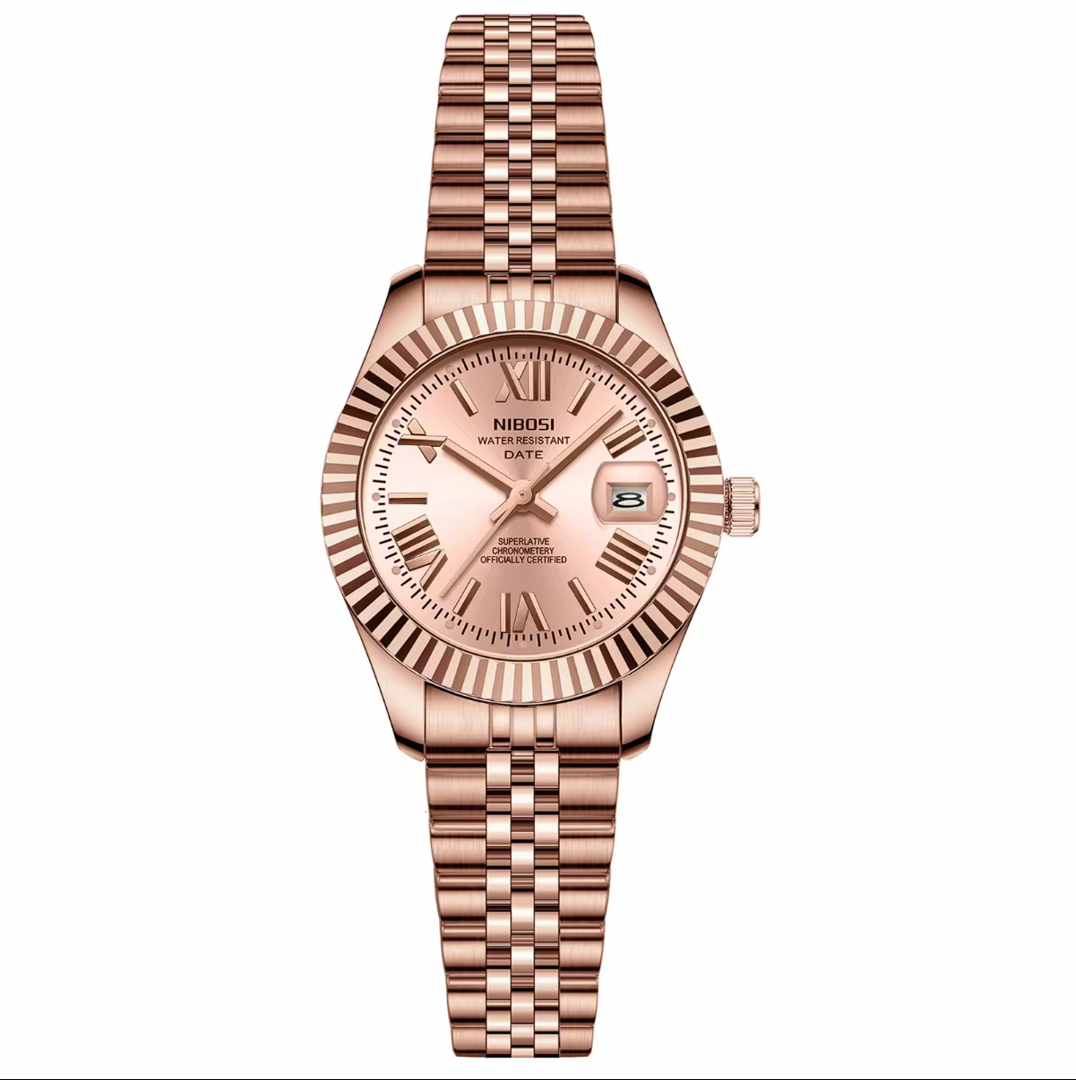 NIBOSI Ladies Royal Date Rosé Full