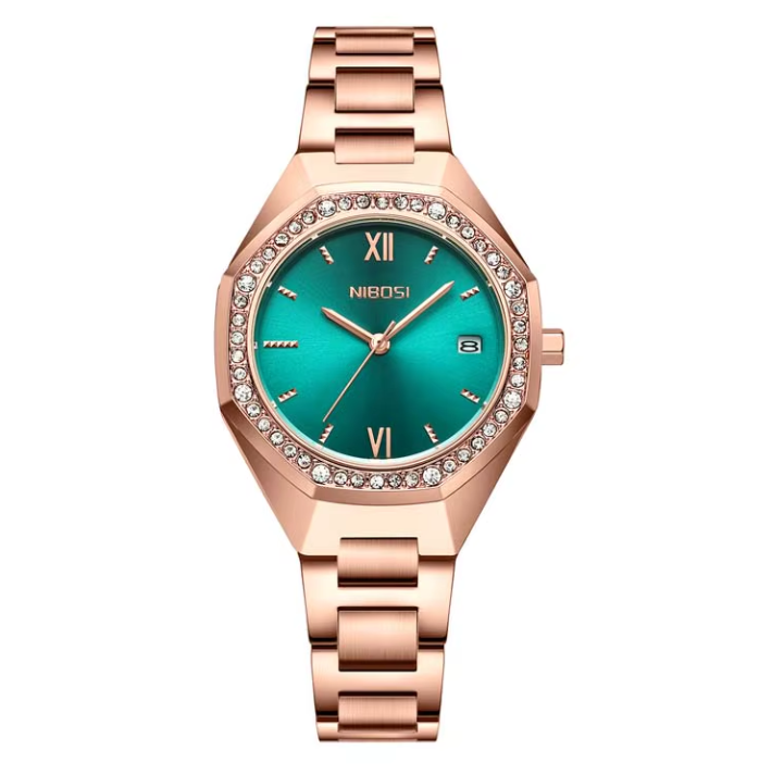 NIBOSI Lumière - Rose Gold Emerald