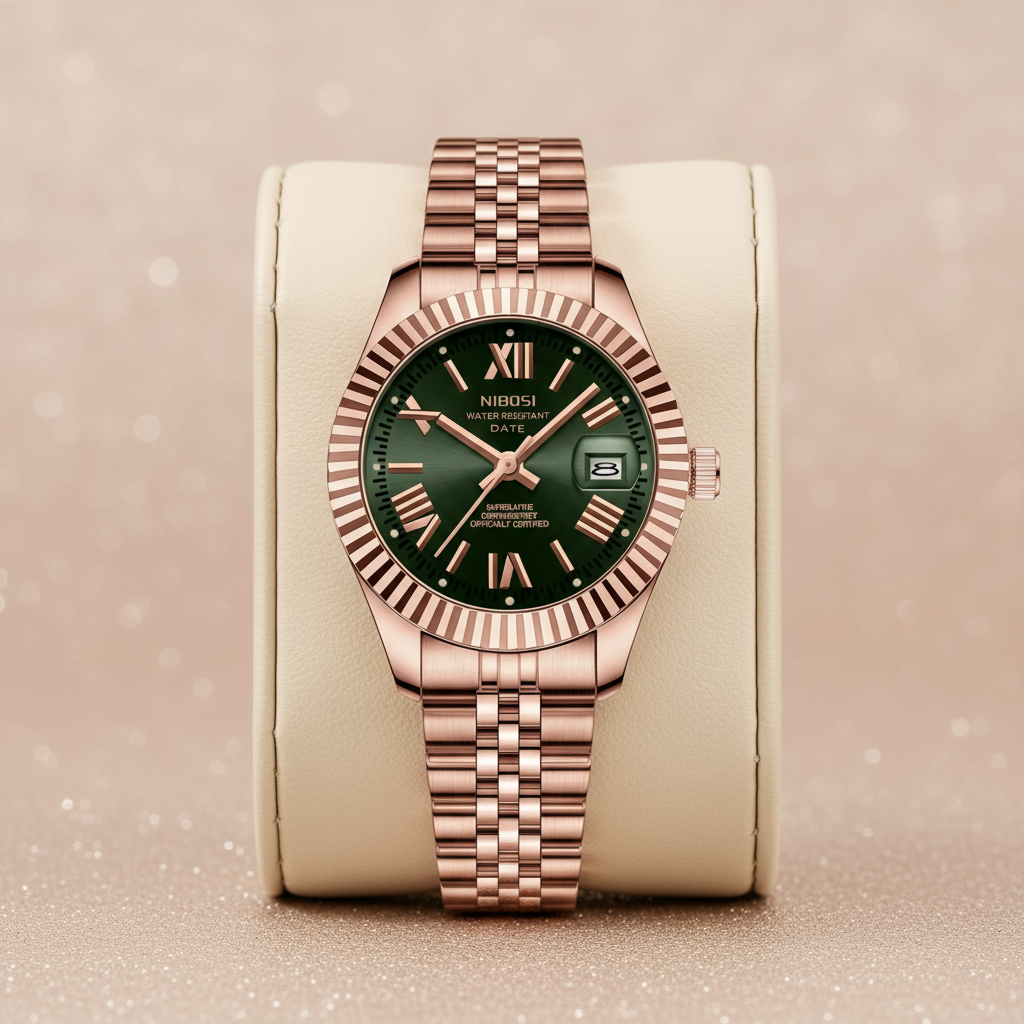 Ladies Royal Date Rosé Forest Green