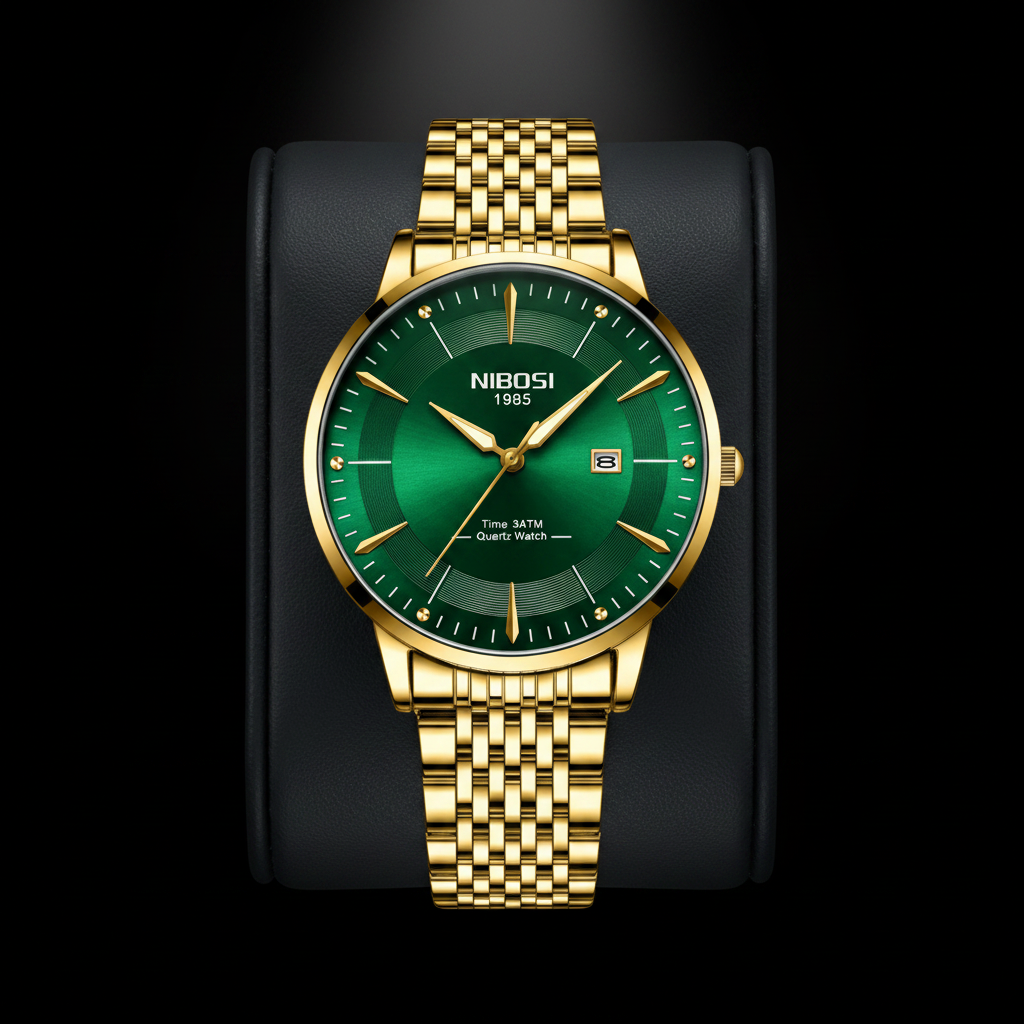 NIBOSI Prestige Emerald Gold