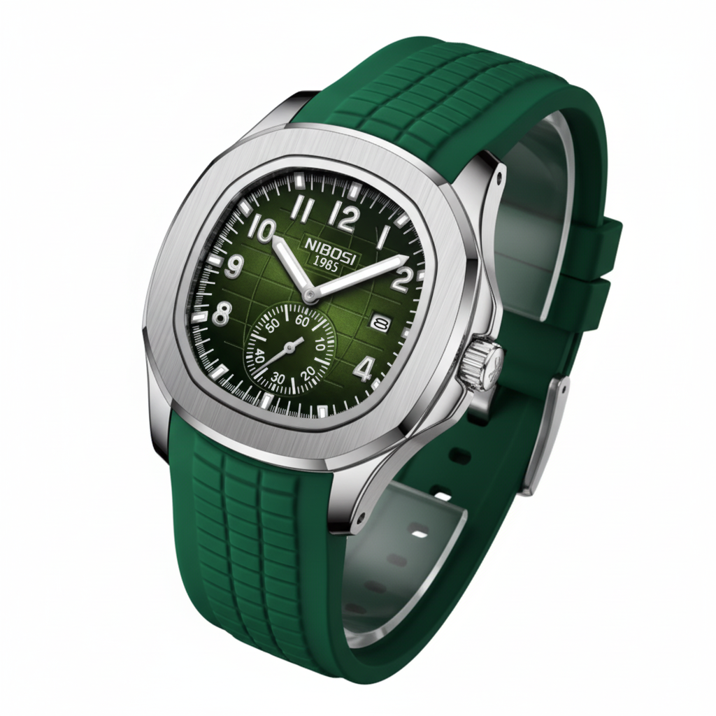 NIBOSI Royal Oak Grün - 45° Ansicht