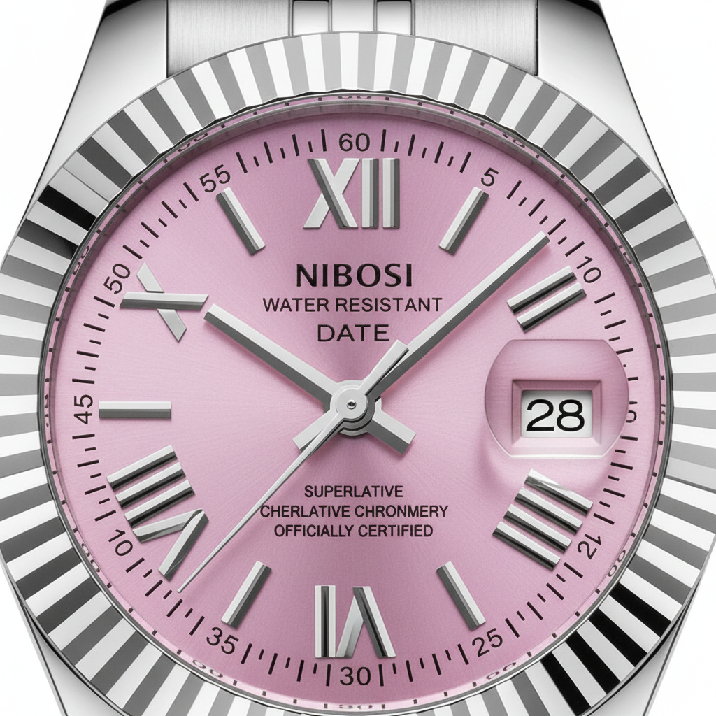 Rose Pink Detail Silber
