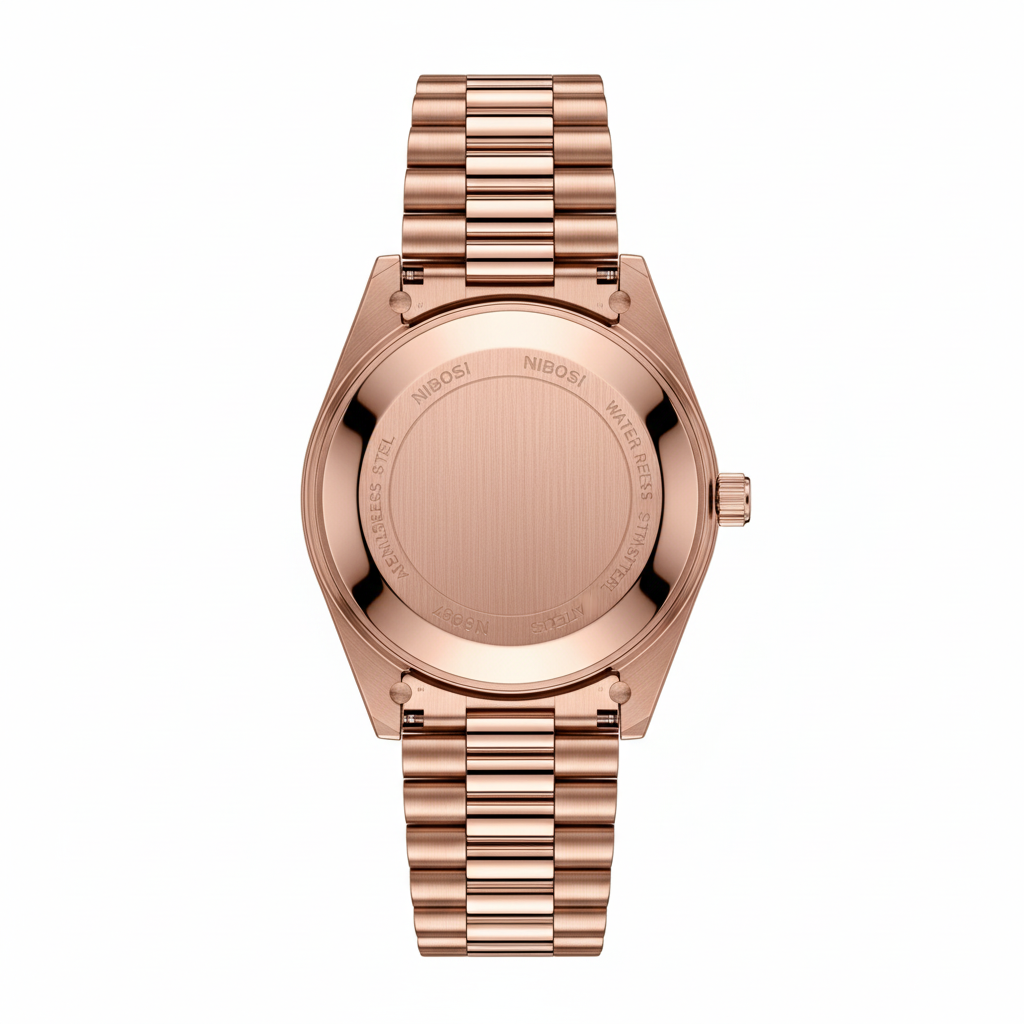 Rosenbraun Rückansicht