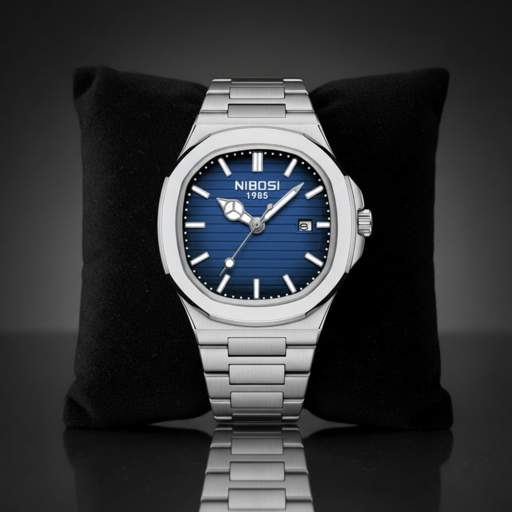 Royal Oak Navy Blue Kissen