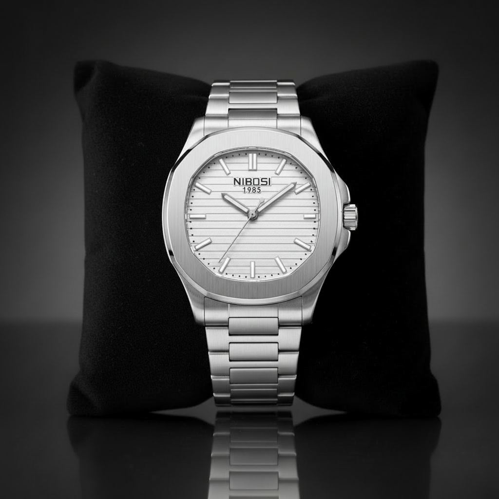 Royal Oak Silver White Kissen
